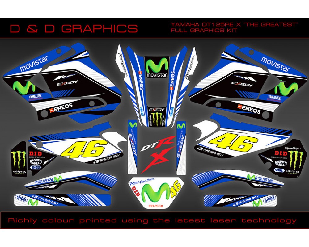 2 X RED YAMAHA Decal BELLYPAN/ FAIRING / TANK Decals Stickers